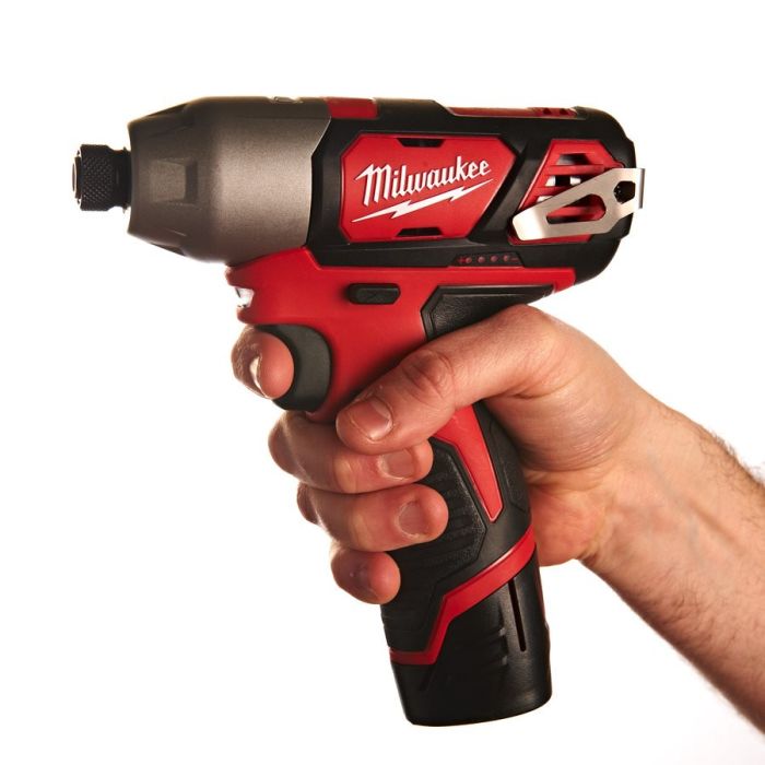 Шуруповерт ударный аккумуляторный MILWAUKEE (112Нм) M12 BID-0 (каркас), (замена на 4933499689)
