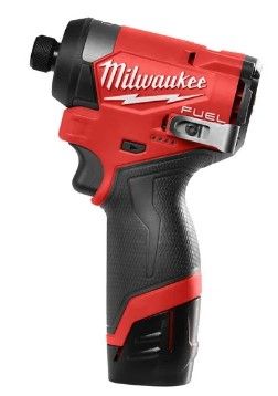 Шуруповерт ударный аккумуляторный бесщёточный MILWAUKEE (170 Нм) M12 FID2-202Х (ЗУ+2акк.Х2Ач+HDкейс)