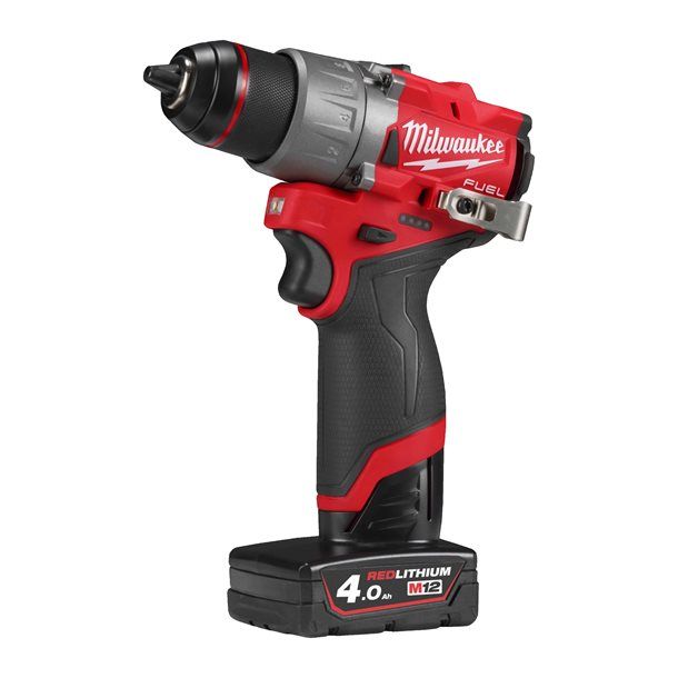 Дрель-шуруповерт аккумуляторная бесщёточная MILWAUKEE M12 FDD2-402X (45 Нм) (ЗУ+2ак.Х4Ач+HDкейс)