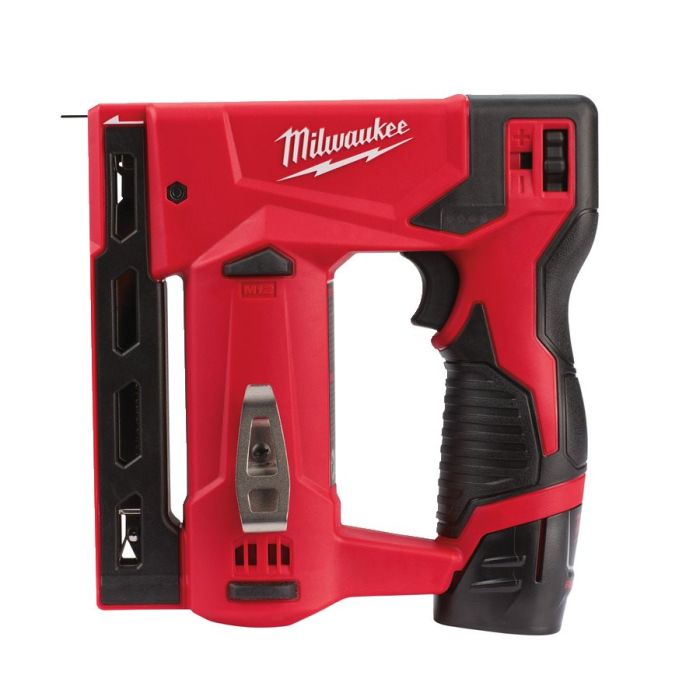 Степлер скобозабивной аккумуляторный MILWAUKEE M12 BST-202X (ЗУ+2акк.Х2ач+HDкейс)