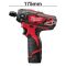 Шуруповерт аккумуляторный MILWAUKEE M12 BD-0 (30Нм) (каркас)