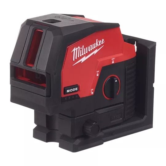 Нивелир линейно-точечный аккумуляторный MILWAUKEE M12 CLLP-0C (зелёный луч)