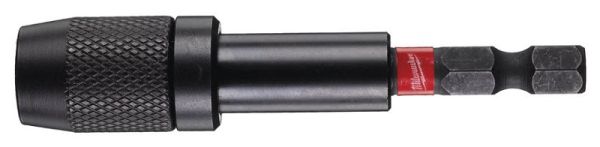 Держатель для бит магнитный ShW 1/4'' Hex MILWAUKEE,  с фиксатором, 73мм