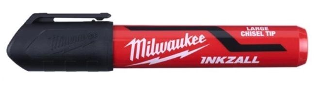 Маркер для стройплощадки INKZALL MILWAUKEE, большой  (L) черный (48223255)