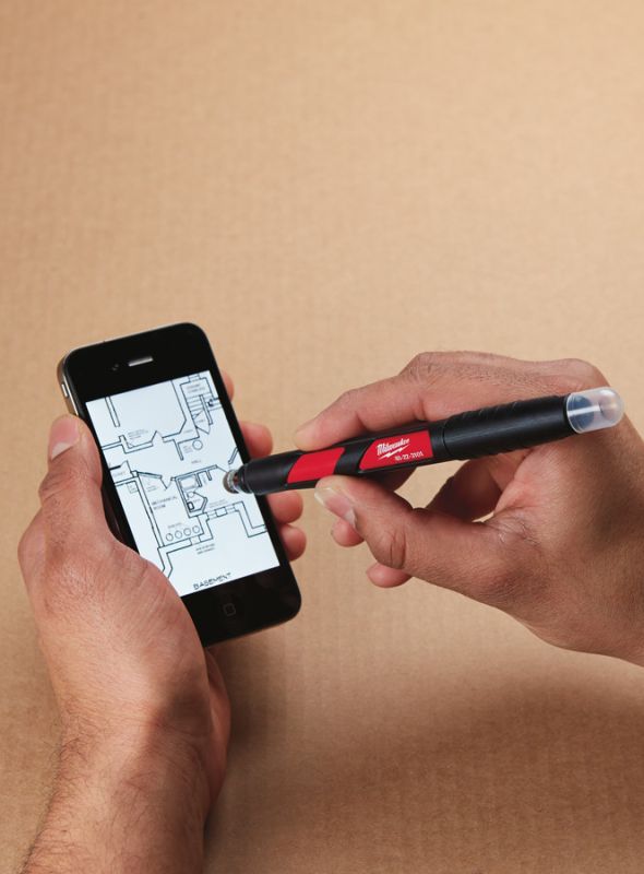 Маркер для стройплощадки INKZALL MILWAUKEE, тонкий черный со Стилусом