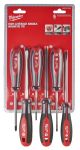 Набор отверток магнитных с трехгранной рукояткой MILWAUKEE, (PZ1/PZ2/SL3/SL4/SL5.5/SL6.5), (6шт)