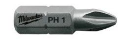 Бита MILWAUKEE, PZ1, 25мм, (25 шт)