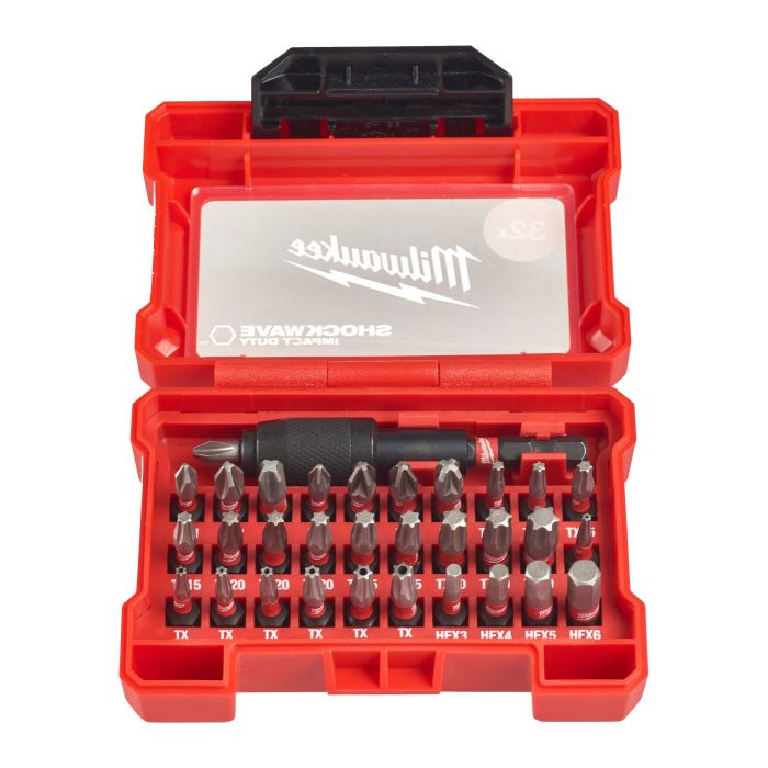 Набор бит Milwaukee SHOCKWAVE (32 предм.) Impact Duty bit