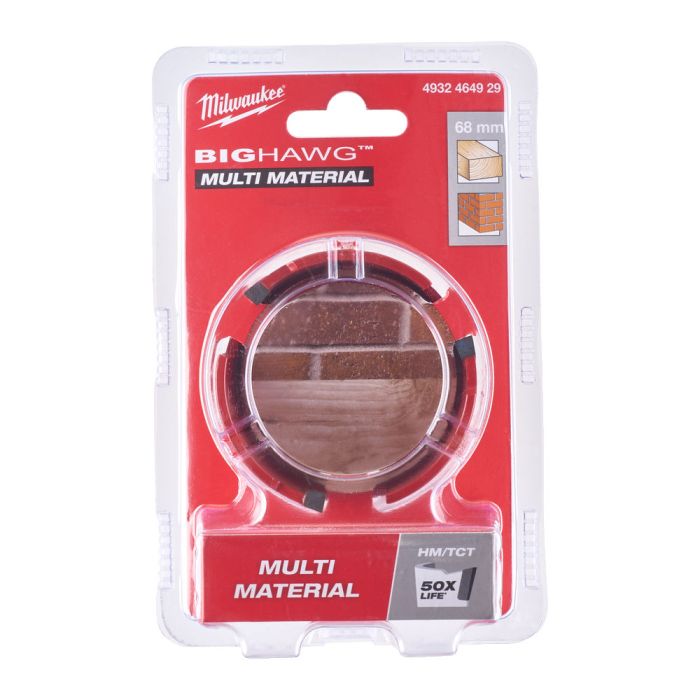 Коронка по мультиматериалам BIG HAWG™ TCT MILWAUKEE, Ø68мм