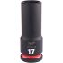 Головка ударная ShW 1/2'' SKT MILWAUKEE, удлиненная, 17мм