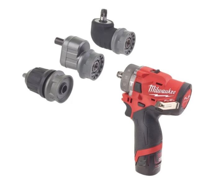 Дрель-шуруповёрт аккумуляторная бесщёточная ударная MILWAUKEE M12 FPDXKIT-202X(37Нм)(2нас+2Х2Ач+кейс
