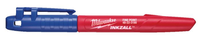 Маркер для стройплощадки INKZALL MILWAUKEE, тонкий синий