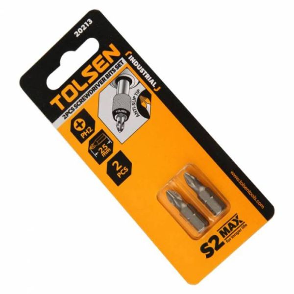 Біти S2A хрестові РН 1х25 мм, 2 шт блістер