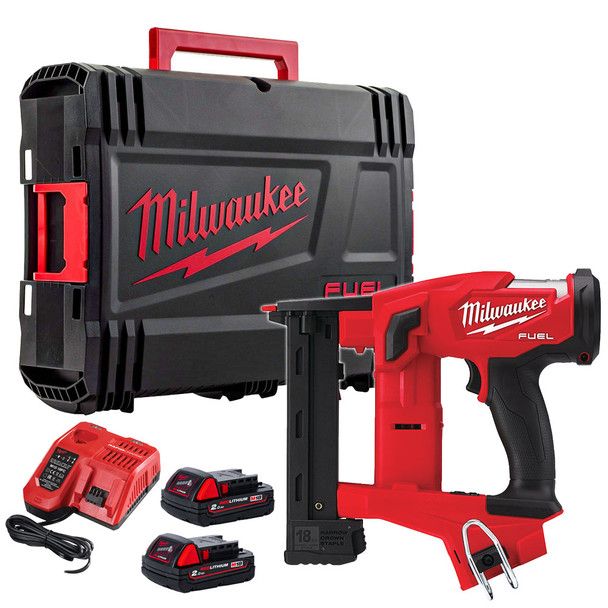 Степлер скобозабивной аккумуляторный зауженный бесщеточный MILWAUKEE M18 FNCS18GS-202X