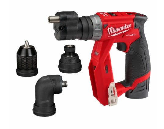 Дрель-шуруповерт аккумуляторная бесщеточная MILWAUKEE M12 FDDXKIT-202X,34Нм (4насадки+ЗУ+2Х2Ач+кейс)