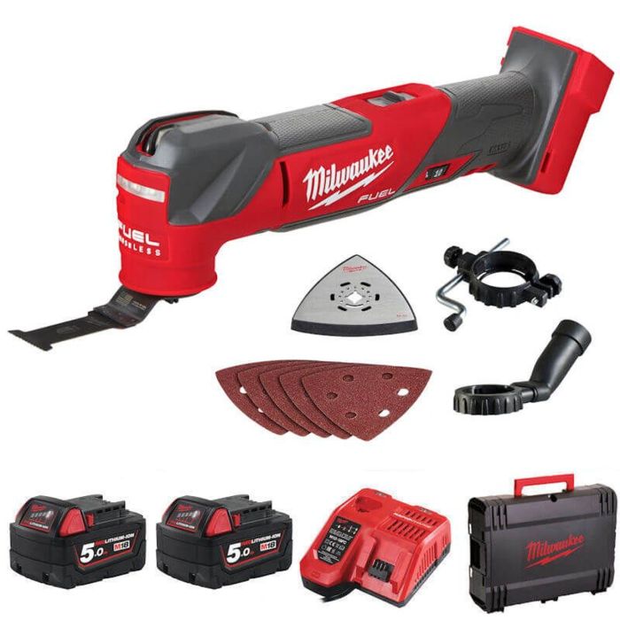 Инструмент многофункциональный аккумуляторный бесщёточный MILWAUKEE M18 FMT-502X (ЗУ+2ак.Х5А+HDкейс)