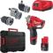 Дриль-шуруповерт акумуляторна безщіткова ударна MILWAUKEE M12 FPDXKIT-202X(37Нм)(2нас+2Х2Ач+кейс)