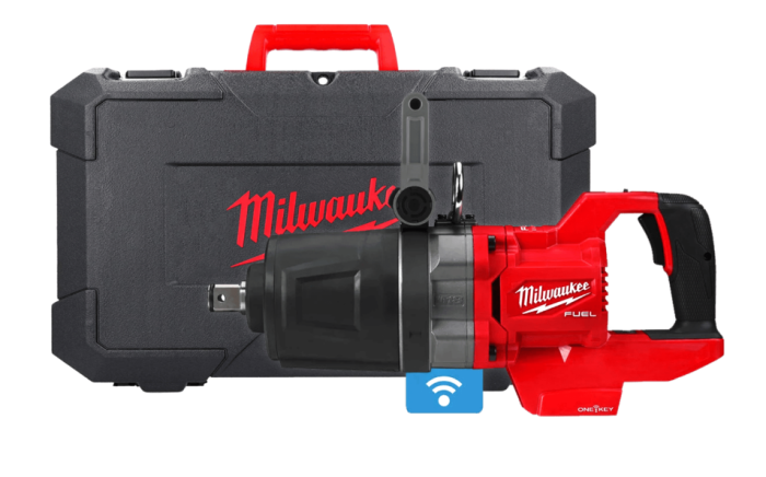 Гайковерт аккумуляторный бесщеточный MILWAUKEE 1'' (2711Нм) M18 ONEFHIWF1DS-0C, с кольцом (каркас)