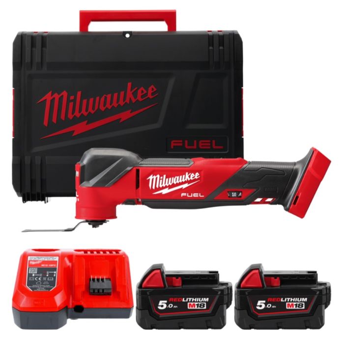 Инструмент многофункциональный аккумуляторный бесщёточный MILWAUKEE M18 FMT-502X (ЗУ+2ак.Х5А+HDкейс)