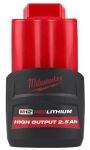 Аккумулятор MILWAUKEE M12 HB2.5 (HIGH OUTPUT) 2,5 АЧ