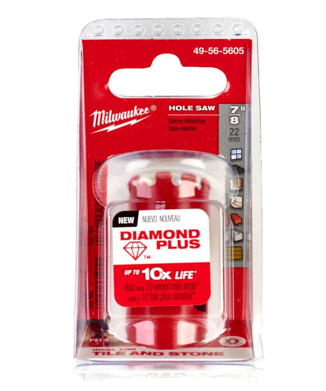 Коронка алмазная Diamond Plus Milwaukee Ø22мм (1/2"х20)