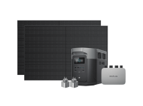 Комплект EcoFlow PowerStream - мікроінвертор 800W + зарядна станція Delta Max 2000 та сонячні панелі 2х400