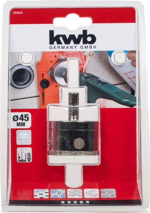 Коронка пильная алмазная 40/25 мм, KWB (499845)