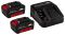 Аккумуляторы + зарядное устройство Einhell 18V 2х3.0 Ah PXC Starter Kit (4512098)