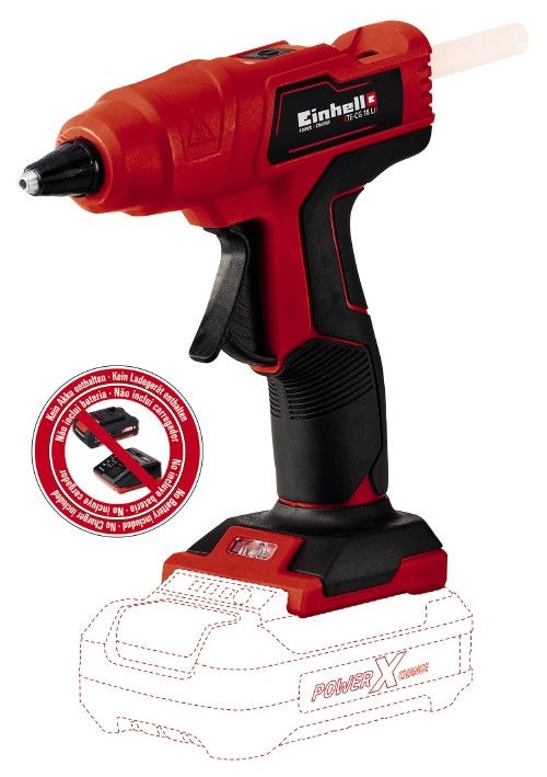 Клейовий пістолет  акумуляторний Einhell TE-CG 18 Li - Solo (4522200)