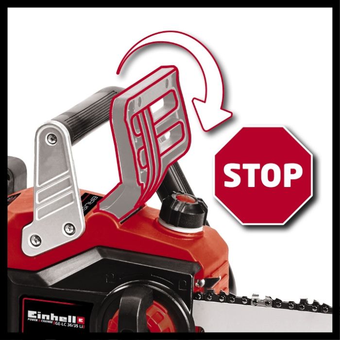 Акумуляторна ланцюгова пила Einhell GP-LC 36/35 Li - Solo (4501780) ланцюг і шина Oregon