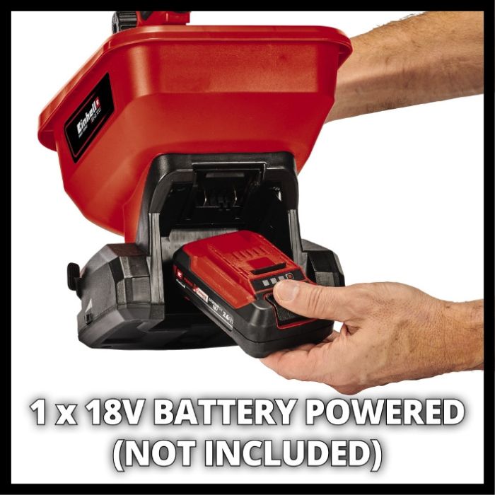 Розкидач добрив акумуляторний  Einhell GE-US 18 Li PXC 18В X-Change (без акум.), 18В, 3.3 л, 800 м2