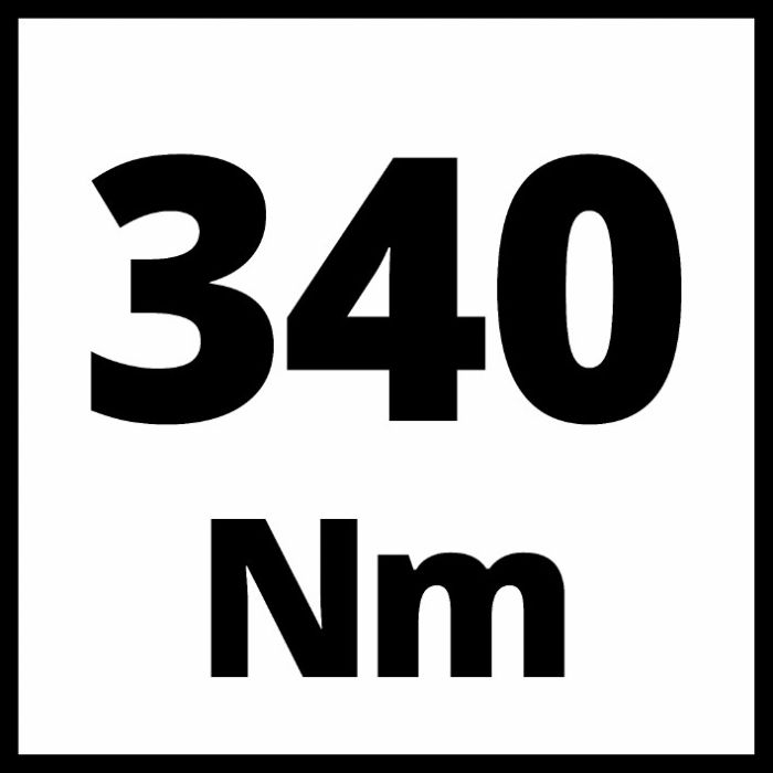 Гайковерт пневматичний 6,3 бар, 340 Нм, 198 л/хв, М14, 8 головок Einhell TC-PW 340 (4138950)