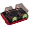 Енергоблок Акумулятори 2шт 4.0 Аг + Зарядний пристрій на 2 акумулятора Einhell  Twincharger Kit, PXC, 2.2 кг (4512112)