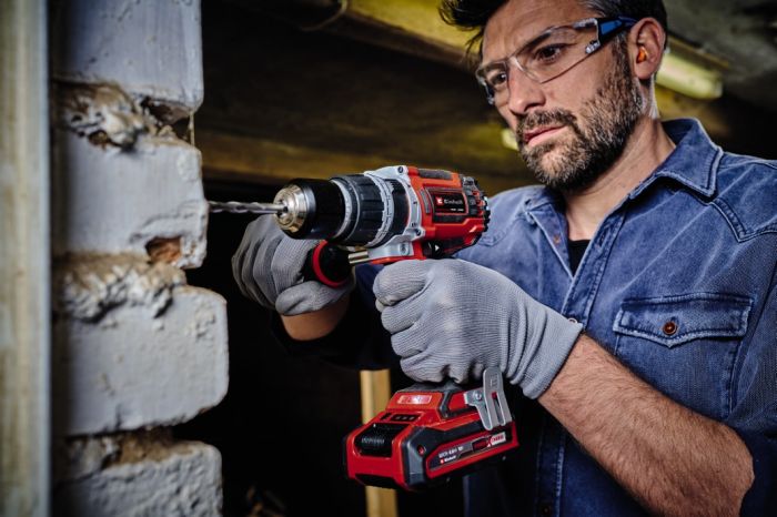Дриль акумуляторний ударний Einhell TP-CD 18/60 Li-i BL - Solo (4514205) 18 В, 60 Нм. Безщітковий двигун, 2 швидкості, металевий патрон 13 мм, LED
