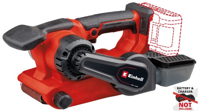Шліфмашина стрічкова акумуляторна Einhell TP-BS 18/457 Li BL - Solo (4466270) Безщітковий двигун, 250 м/хв, стрічка 457×75 мм, пилозбірник.
