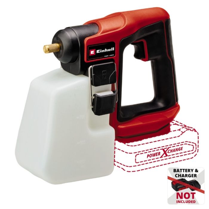 Розпилювач акумуляторний  Einhell GE-WS 18/10, 18В без АКБ та ЗП (3425240) X-Change (без акум.), 18В, бак 1л, 9.6 л/год, 1,3 бар