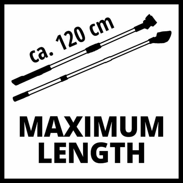 Набір телескопічних трубок для Einhell BRILLIANTO, макс. 120 см, 2 шт (3437101)