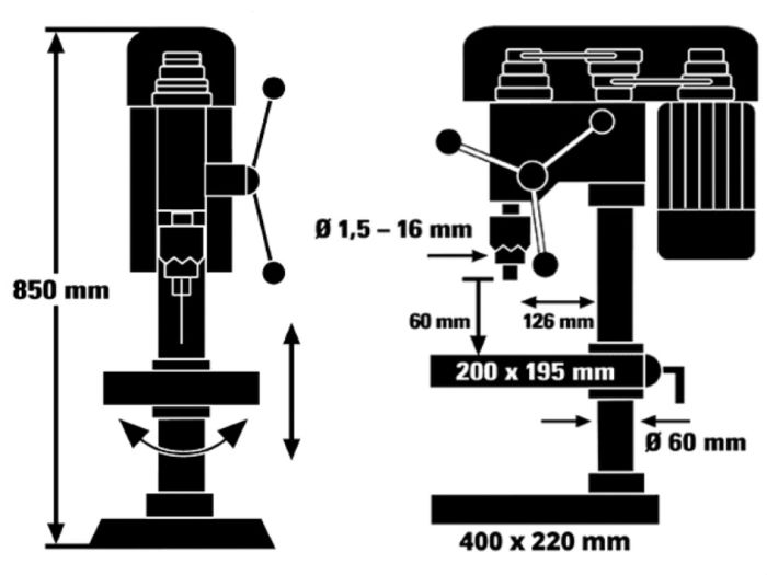 Станок сверлильный Einhell TC-BD 630/1 (4520597)