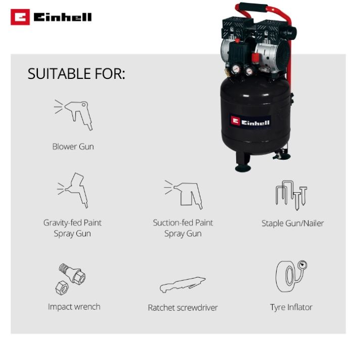 Компрессор воздушный Einhell TE-AC 135/24 Silent Plus (4020610)