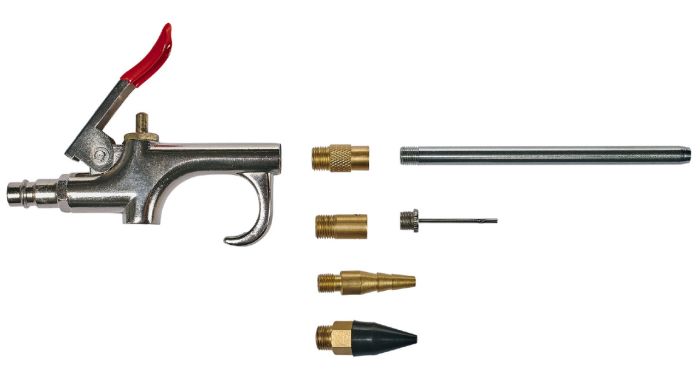 Пневмопістолет продувний Einhell з насадками, 7 шт Einhell Blow Out Gun Set (4132759)