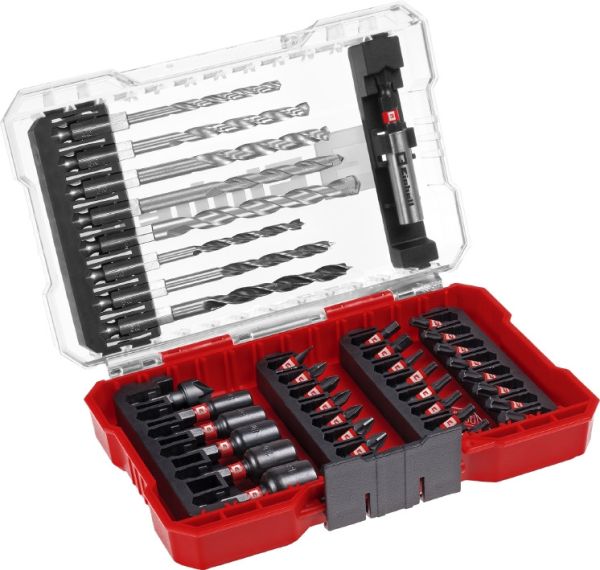 Набор ударных бит и сверл Einhell 39 шт, M-Case (108759)