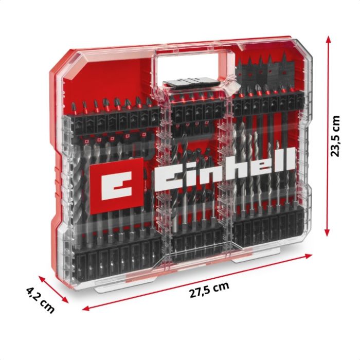 Набор ударных бит и сверл Einhell 95 шт, XL-Box (108798)