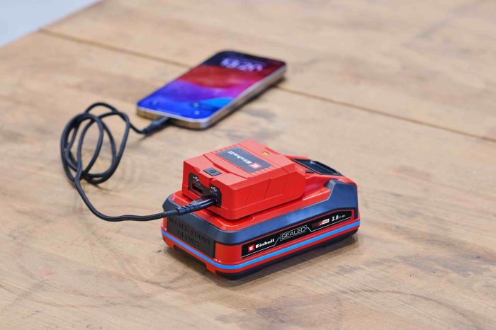 Зарядний  пристрій Type-C,  USB-акумулятора Einhell TC-CP 18 Li USB A/C - Solo (4514148)