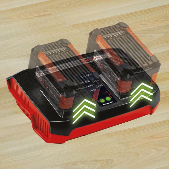 Зарядний пристрій, Einhell 18V 2x4.0Ah X-Twincharger для двох акумуляторів, 4 А