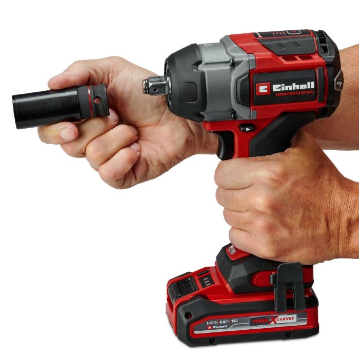 Гайковерт ударний  професійний аккумуляторний Einhell TP-CW 18/750-C Li BL - Solo (4510065) 1000 Нм