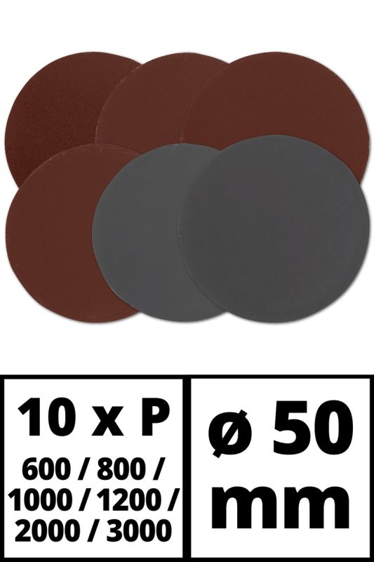 Набор шлифкругов Einhell 50 мм, по металлу, 60 шт, для TC-PA 50 (4133130)