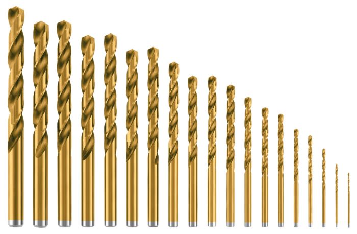 Набір свердел по металу 19 шт HSS-TiN, Einhell