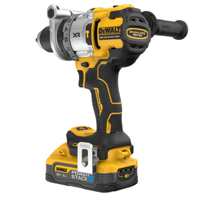 Дриль-шурупокрут акумуляторний безщітковий ударний DeWALT DCD1007H2T