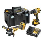 Набір з двох інструментів безщіткових DeWALT DCK2020P2T