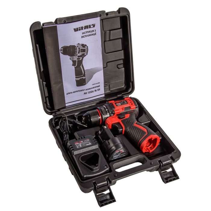 Дриль-шурупокрут акумуляторний Vitals Master AU 1232c BL Kit
